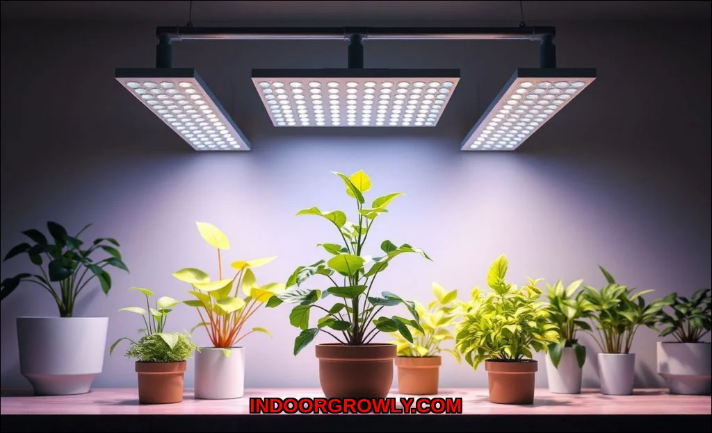 Clean vector illustration of how smart grow lights