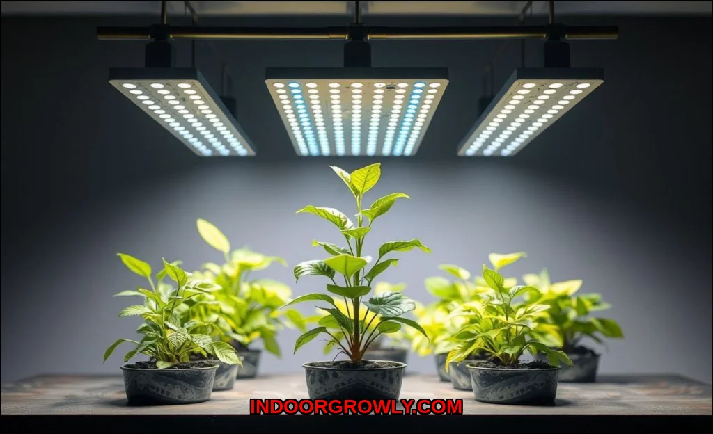 Clean vector illustration of how smart grow lights