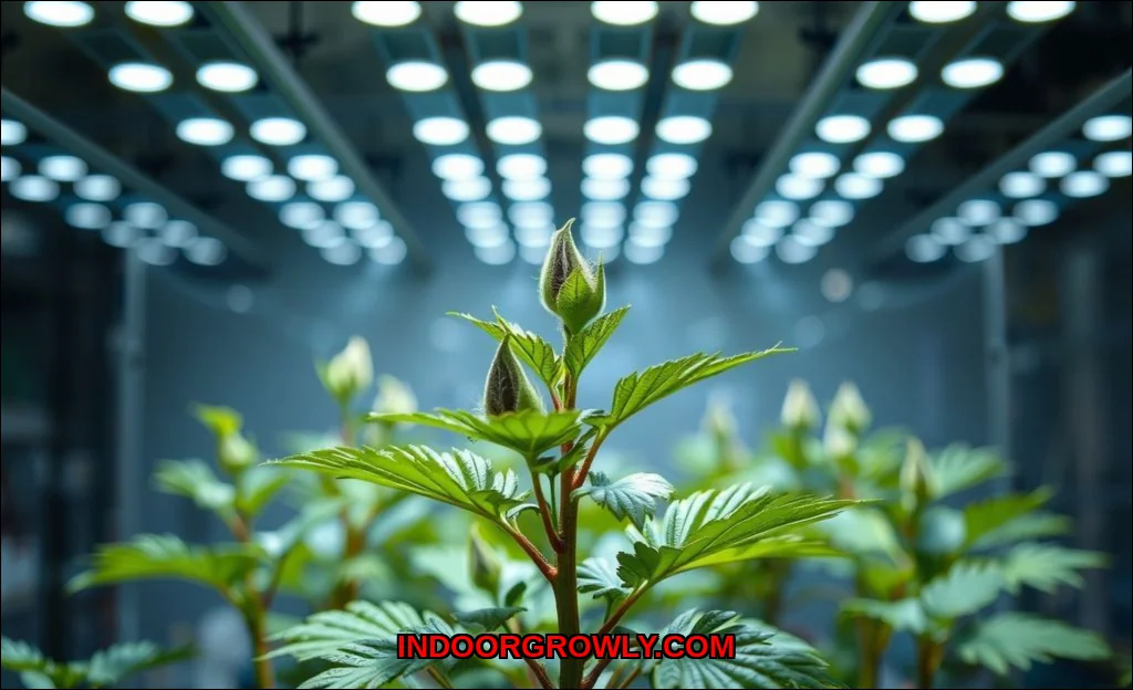 Clean vector illustration of how smart grow lights