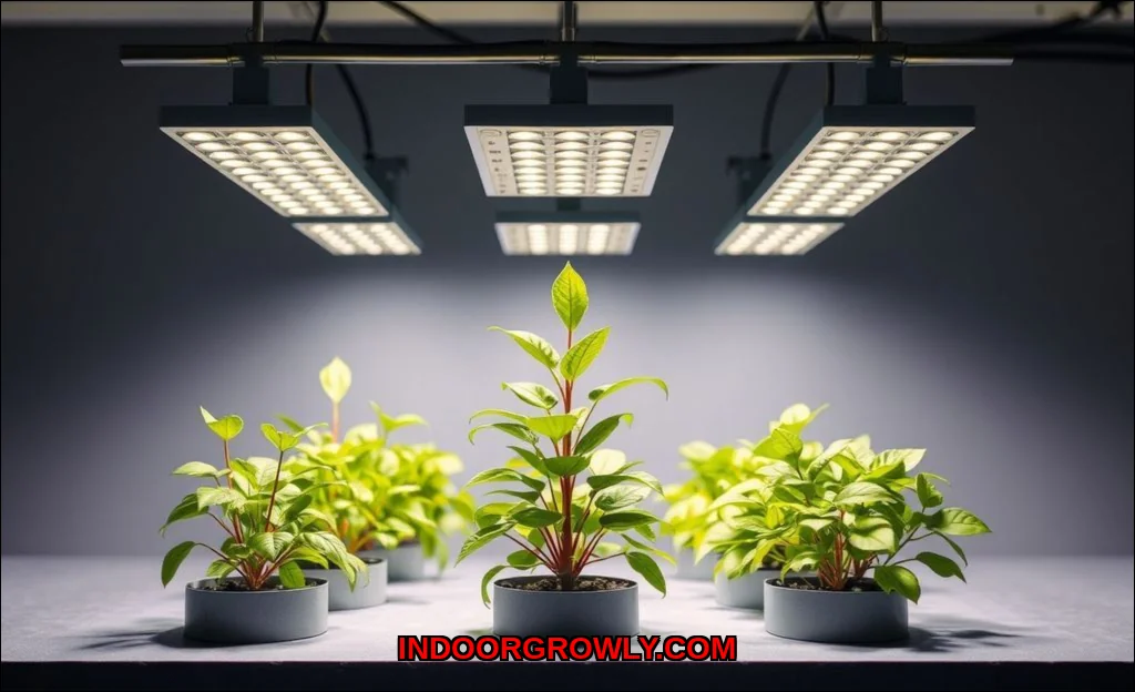 Clean vector illustration of how smart grow lights