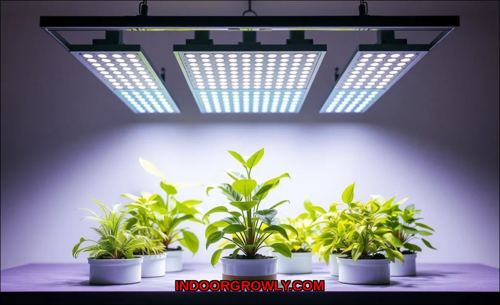 Clean vector illustration of how smart grow lights