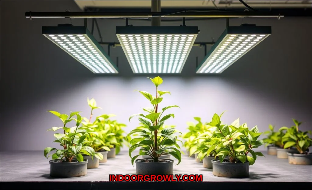 Clean vector illustration of how smart grow lights