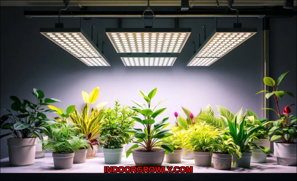 Clean vector illustration of how smart grow lights