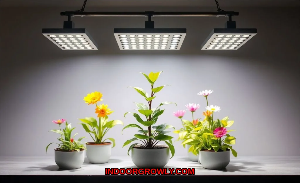 Clean vector illustration of how smart grow lights