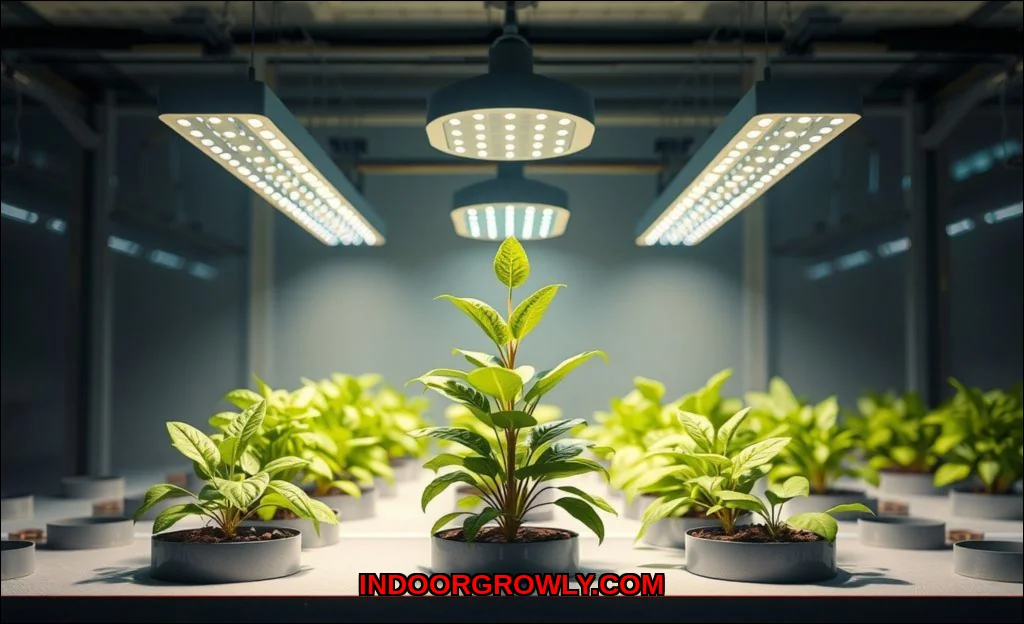 Clean vector illustration of how smart grow lights