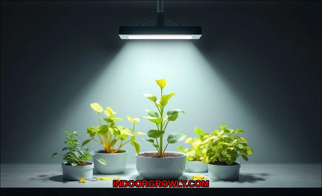 Clean vector illustration of what smart grow light