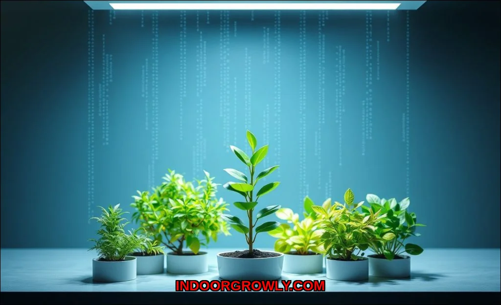 Clean vector illustration of what smart grow light