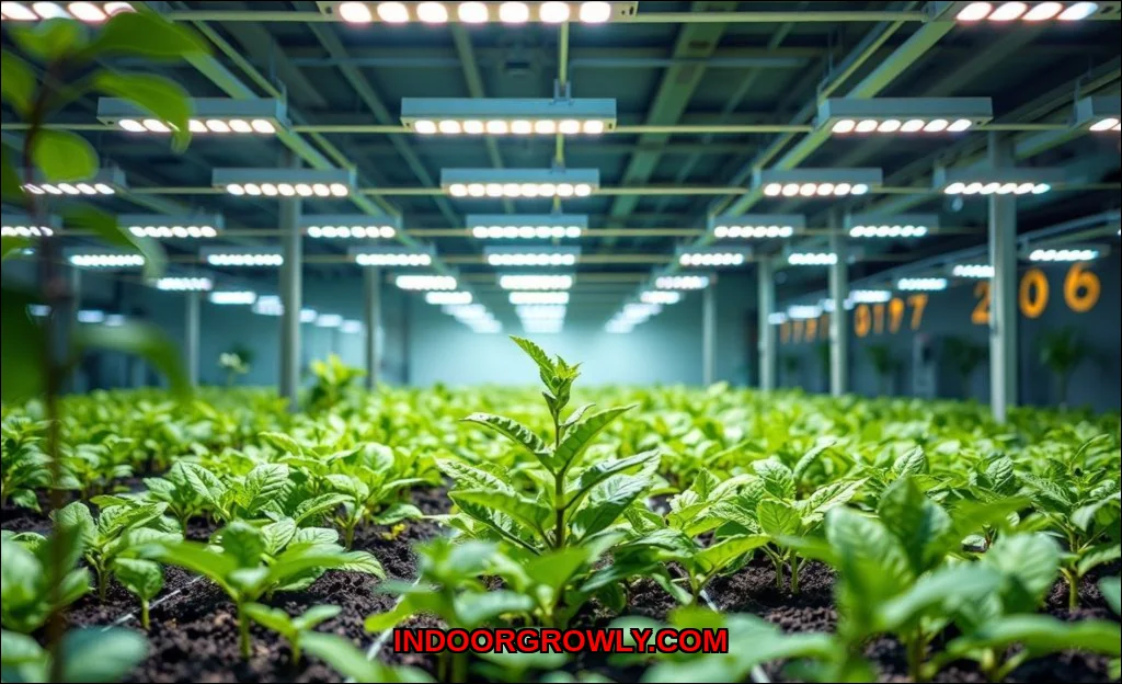 Clean vector illustration of what smart grow light