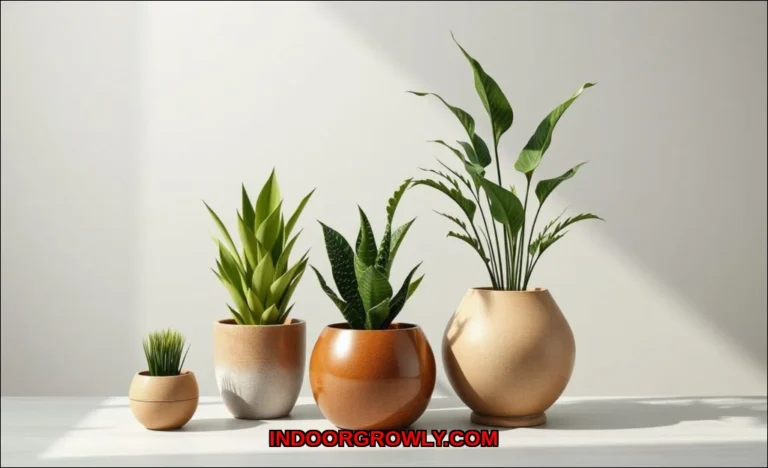 Clean vector illustration of aesthetic planters fo