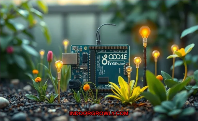 Clean vector illustration of diy arduino garden se