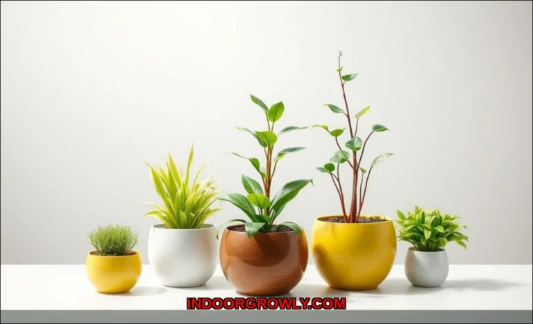 Clean vector illustration of self-watering planter