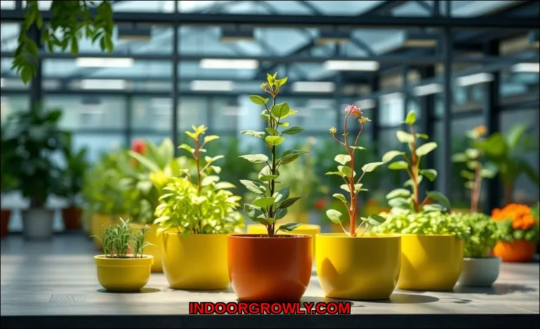 Clean vector illustration of smart planters with n